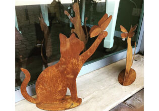 ロートアイアン,サイン,ロゴ,アイアン,装飾,ねこ,猫,輸入住宅,アイアン雑貨,看板,レーザーカット