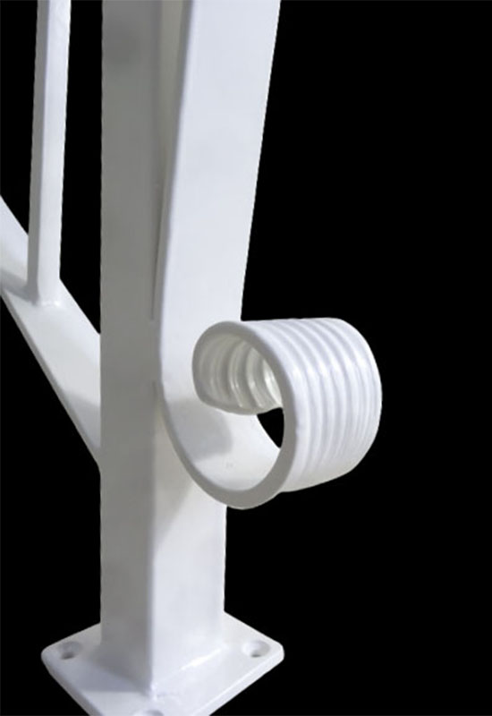 Wrought Iron Exterior Slope Fence