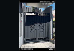 Wrought Iron Double Swing Gate