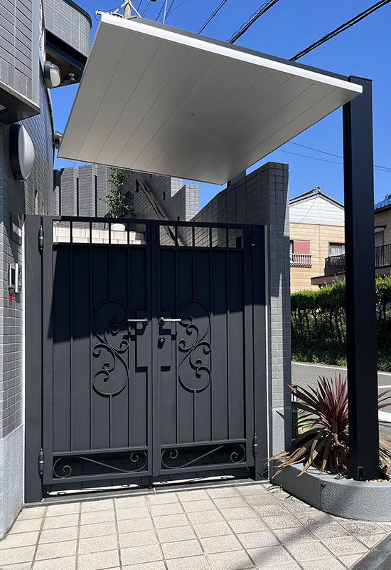 Wrought Iron Double Swing Gate