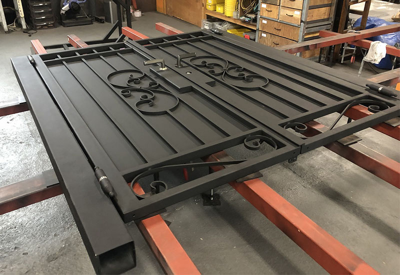 Wrought Iron Double Swing Gate