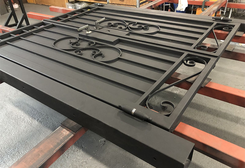 Wrought Iron Double Swing Gate