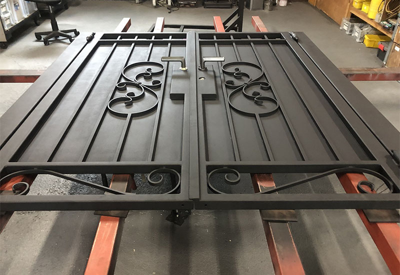 Wrought Iron Double Swing Gate