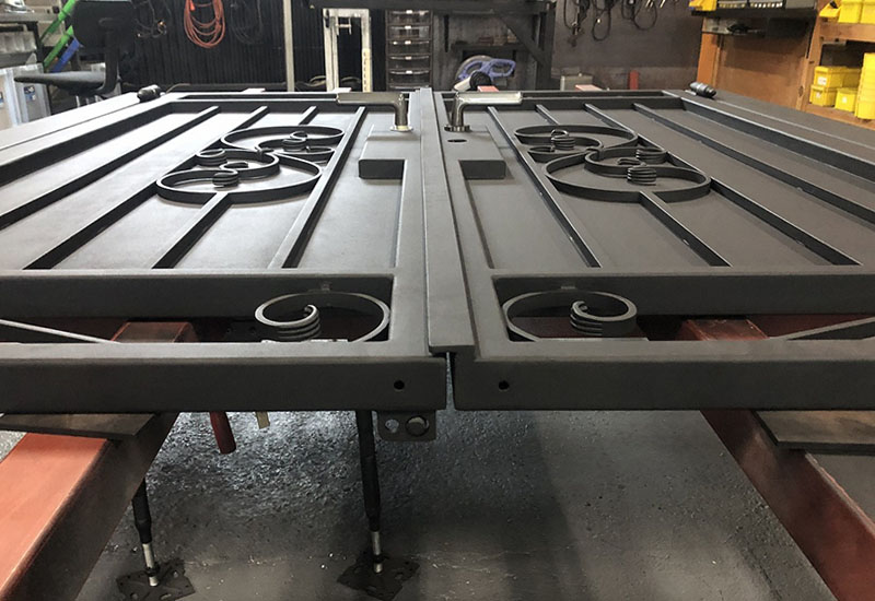 Wrought Iron Double Swing Gate