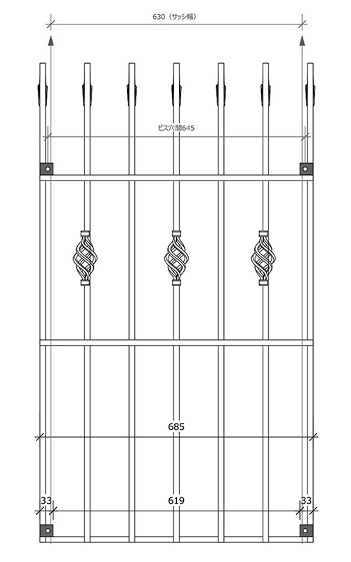 Wrought Iron Window Grate