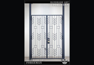 Wrought Iron Double Swing Gate