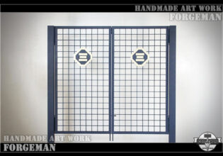 Wrought Iron Double Swing Gate