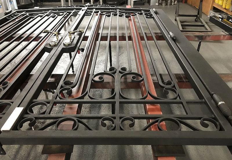 Wrought Iron Double Swing Gate