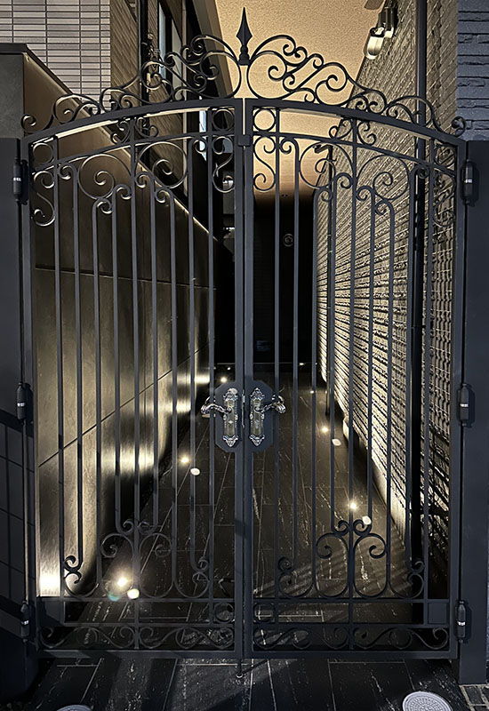 Wrought Iron Double Swing Gate