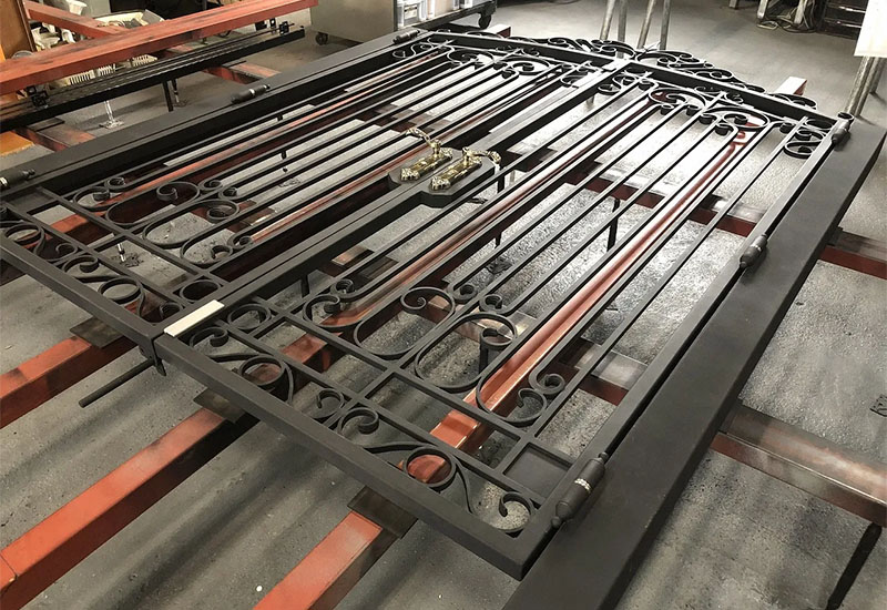 Wrought Iron Double Swing Gate