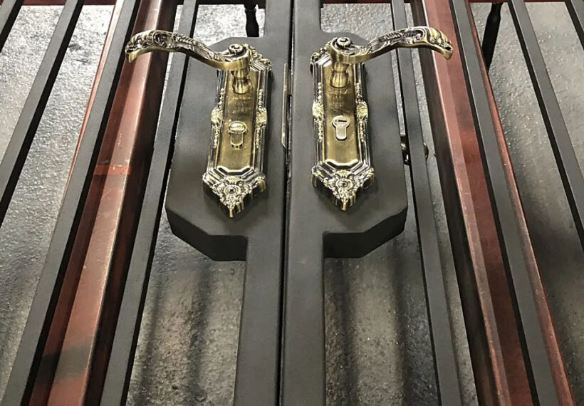 Wrought Iron Double Swing Gate