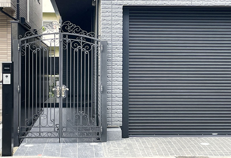 Wrought Iron Double Swing Gate