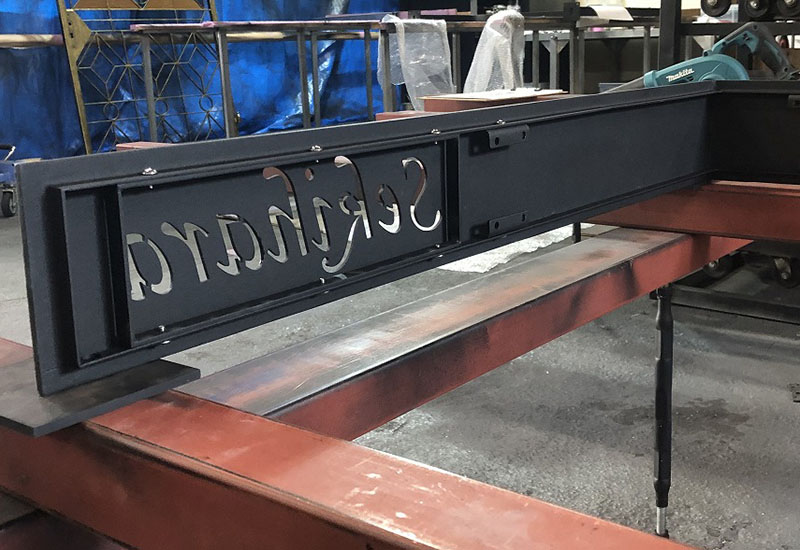 Wrought Iron Nameplate Sign