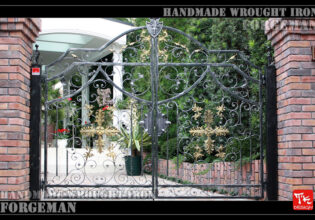Wrought Iron Double Swing Gate