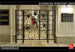 Wrought Iron Double Swing Gate