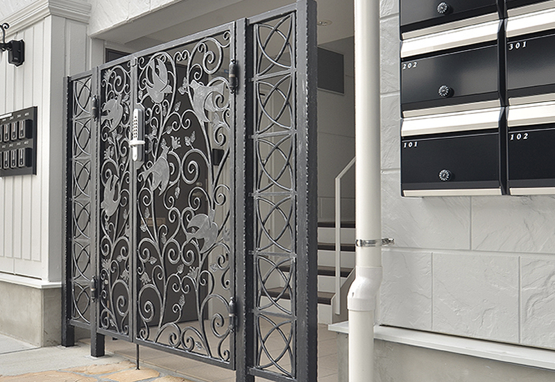 Wrought Iron Double Swing Gate