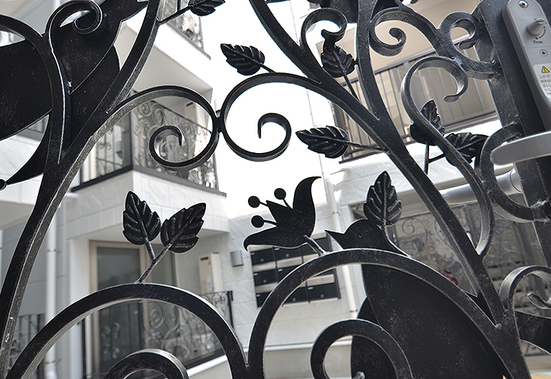 Wrought Iron Double Swing Gate