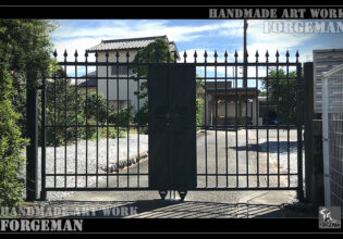 Wrought Aluminium Double Swing Gate