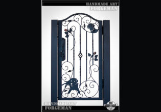 Wrought Iron Single Swing Gate