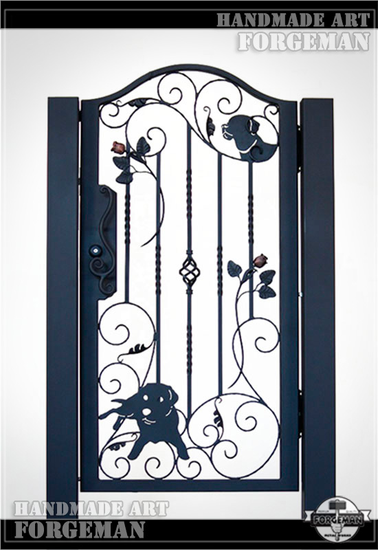 Wrought Iron Single Swing Gate