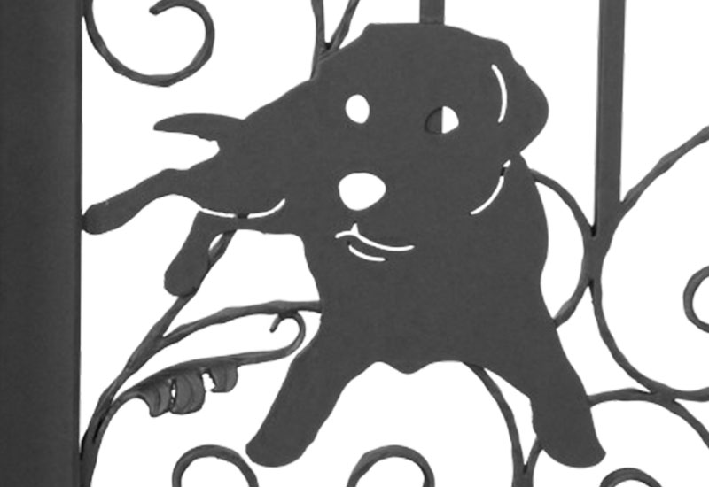 Wrought Iron Single Swing Gate