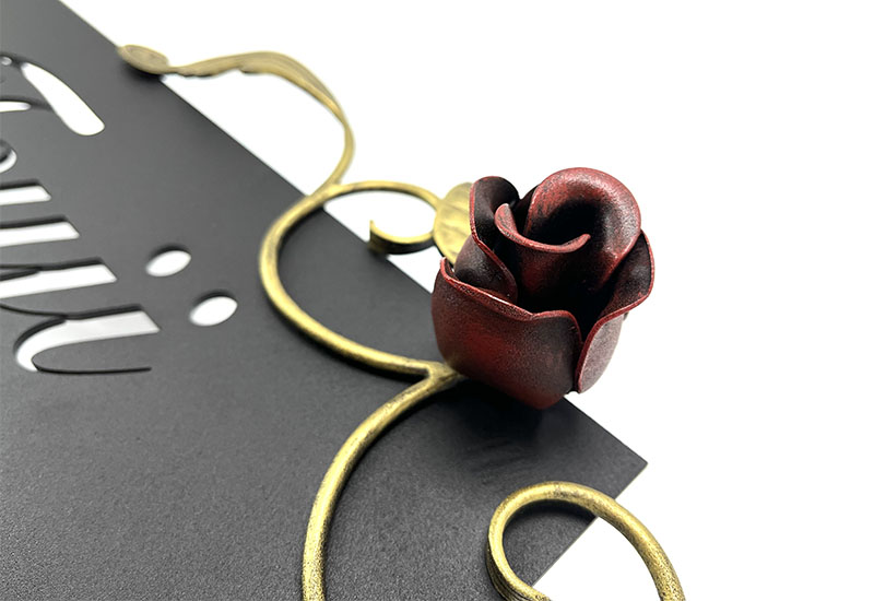 Wrought Iron Nameplate Sign