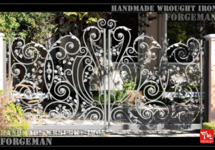 Wrought Iron Double Swing Gate