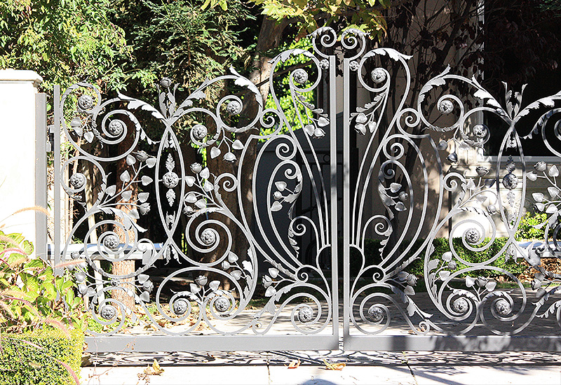 Wrought Iron Double Swing Gate