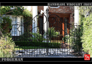 Wrought Iron Double Swing Gate