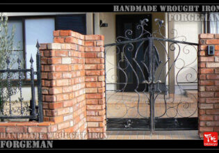 Wrought Iron Double Swing Gate