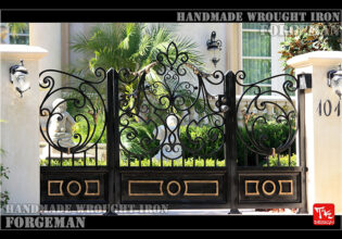 Wrought Iron Swing Gate