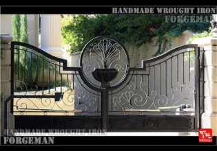 Wrought Iron Double Swing Gate