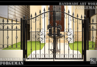 Wrought Iron Double Swing Gate