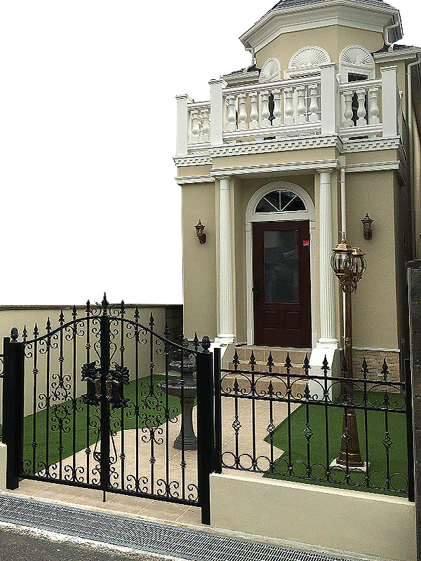 Wrought Iron Double Swing Gate