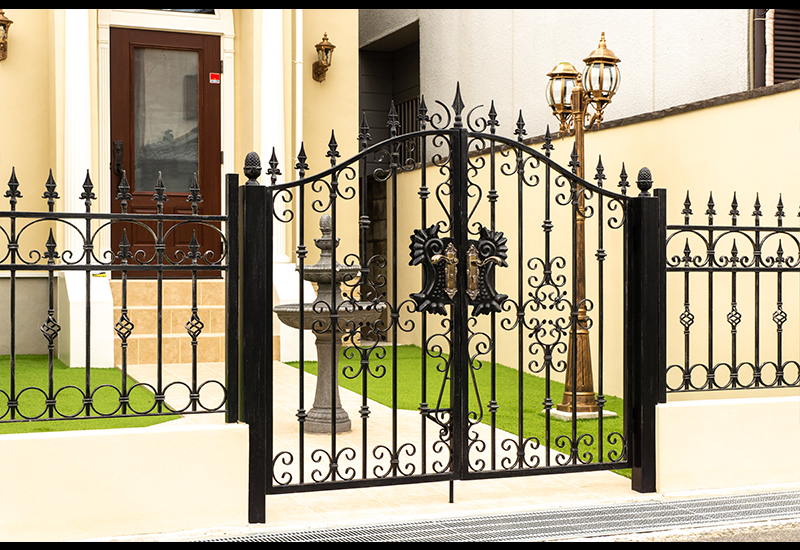 Wrought Iron Double Swing Gate