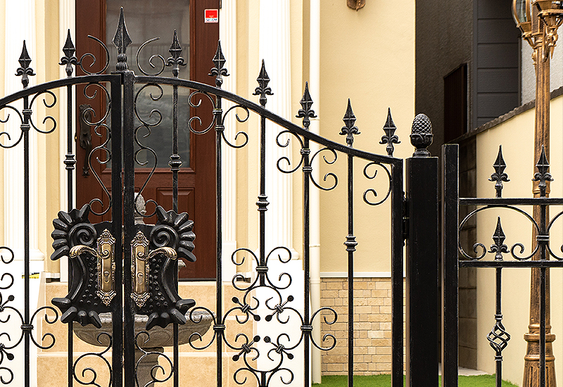Wrought Iron Double Swing Gate