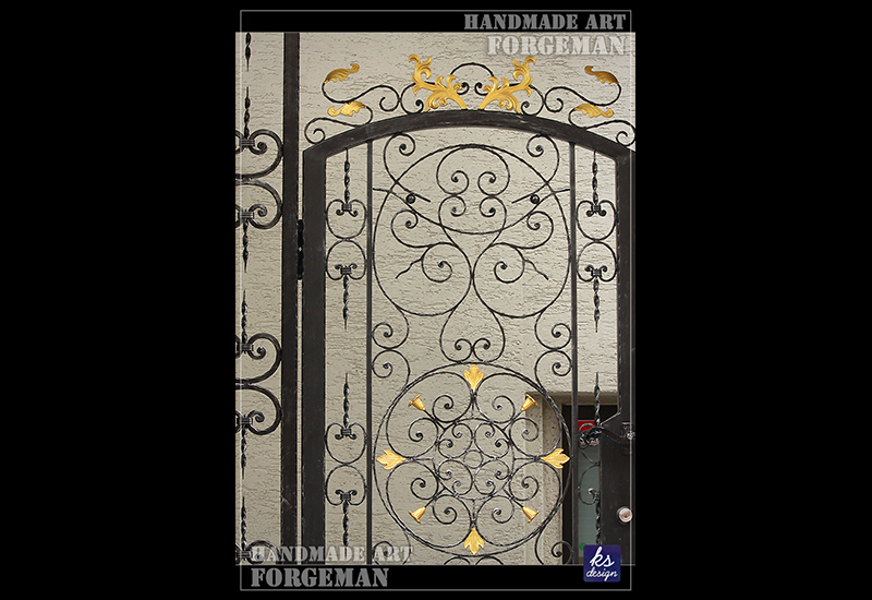 Wrought Iron Single Swing Gate