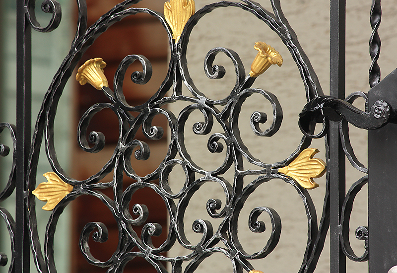 Wrought Iron Single Swing Gate
