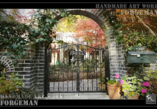 Wrought Iron Double Swing Gate