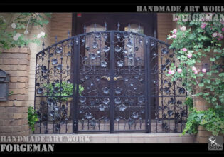 Wrought Iron Double Swing Gate