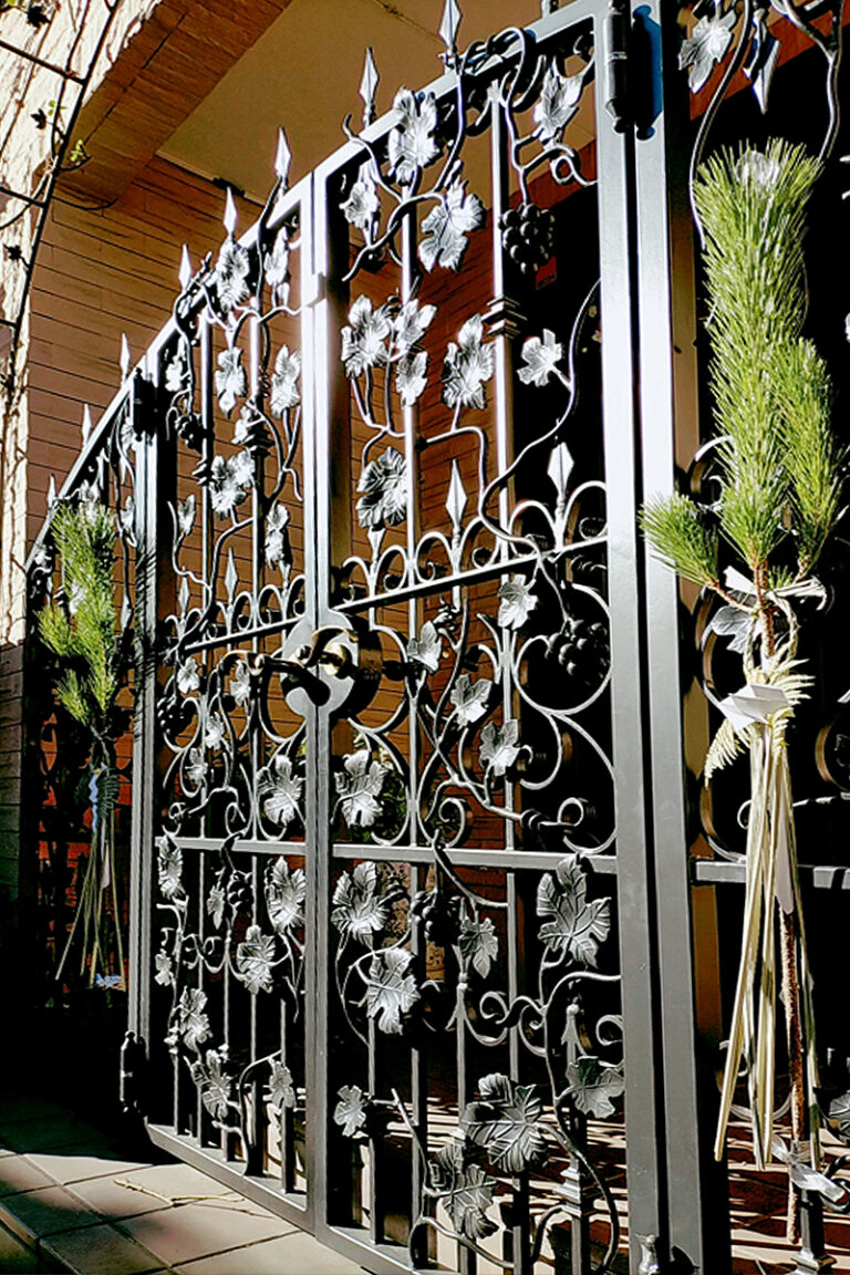 Wrought Iron Double Swing Gate