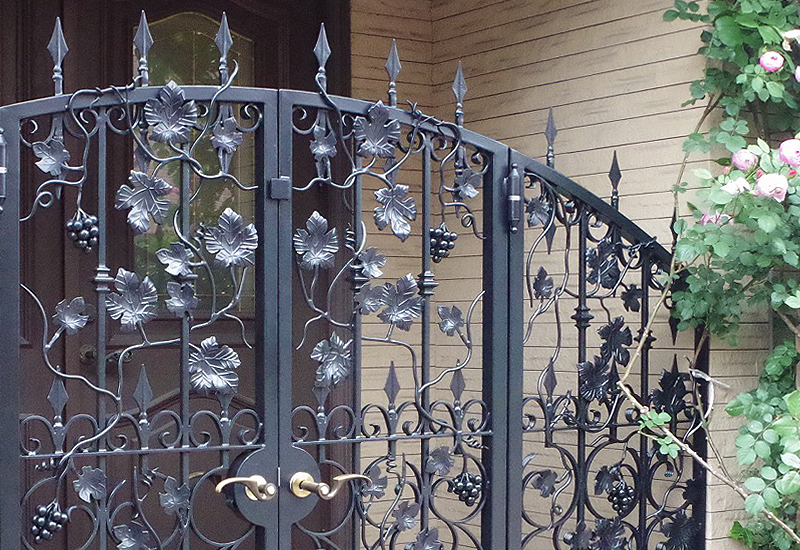 Wrought Iron Double Swing Gate