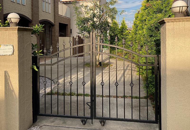 Wrought Iron Double Swing Gate