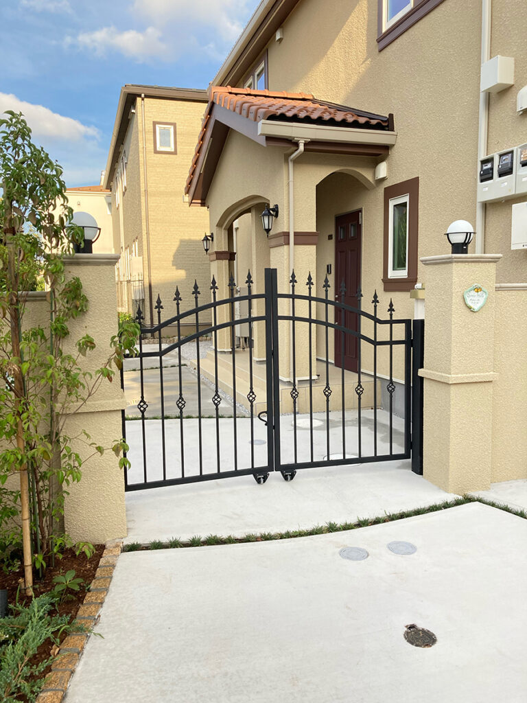 Wrought Iron Double Swing Gate