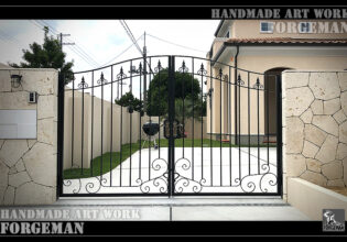 Wrought Iron Double Swing Gate