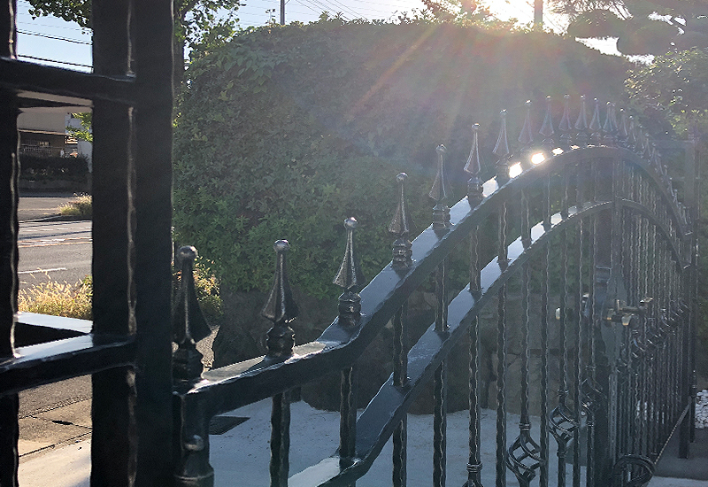 Wrought Iron Double Swing Gate