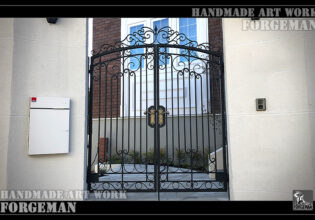 Wrought Iron Double Swing Gate