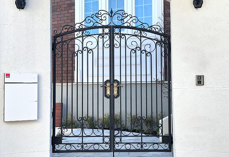 Wrought Iron Double Swing Gate