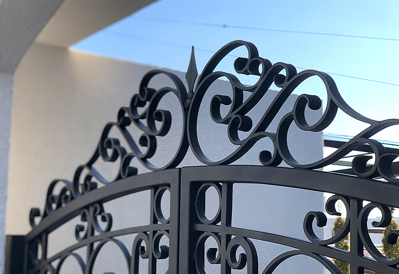 Wrought Iron Double Swing Gate