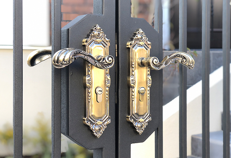 Wrought Iron Double Swing Gate